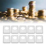 10PCS Coin Holder Transparent Design Wear Resistant Environmental Coin Protective Box for Coin Collection - Extra Image