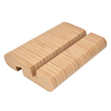 Portable Phone Stand Mobile Phone Support Holder Bamboo Desktop Tablet Stand for Bedroom