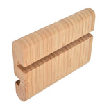 Portable Phone Stand Mobile Phone Support Holder Bamboo Desktop Tablet Stand for Bedroom - Low Angle