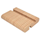 Portable Phone Stand Mobile Phone Support Holder Bamboo Desktop Tablet Stand for Bedroom - Extra Image