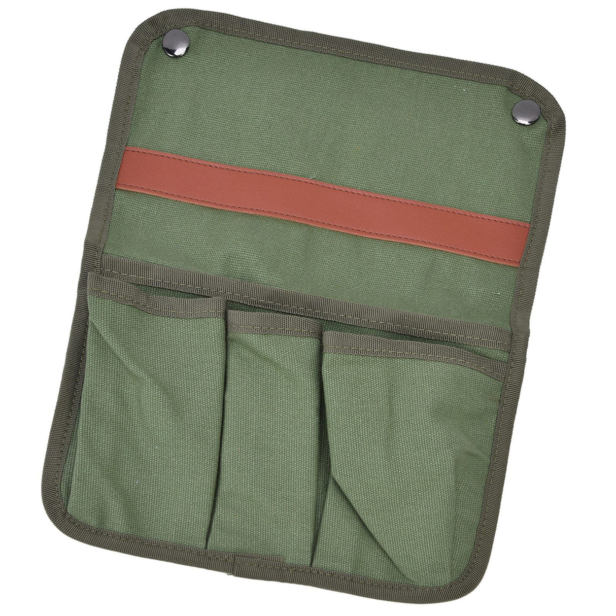 Camping Chair Armrest Storage Bag Large Capacity Multiple Pockets Portable Chair Hanging Storage Bag for Outdoor BeachMilitary Green