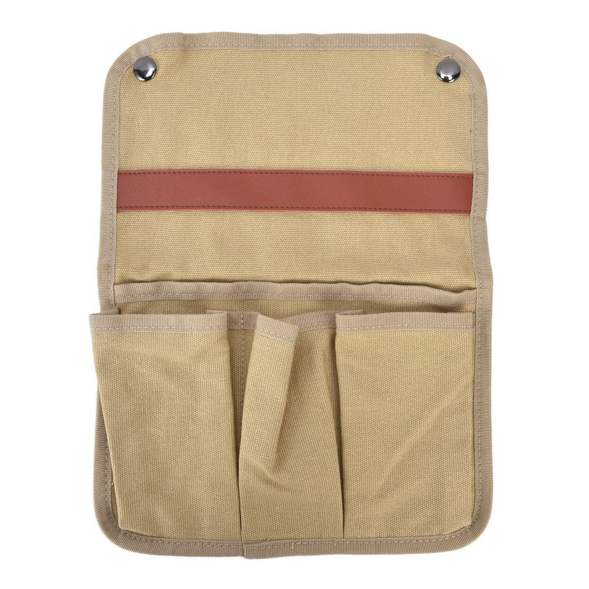 Camping Chair Armrest Storage Bag Large Capacity Multiple Pockets Portable Chair Hanging Storage Bag for Outdoor BeachKhaki