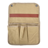 Camping Chair Armrest Storage Bag Large Capacity Multiple Pockets Portable Chair Hanging Storage Bag for Outdoor BeachKhaki