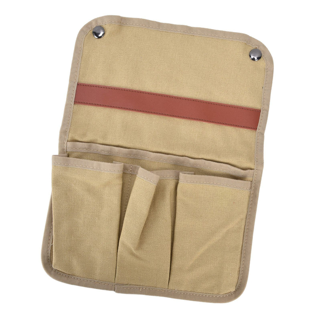 Camping Chair Armrest Storage Bag Large Capacity Multiple Pockets Portable Chair Hanging Storage Bag for Outdoor BeachKhaki