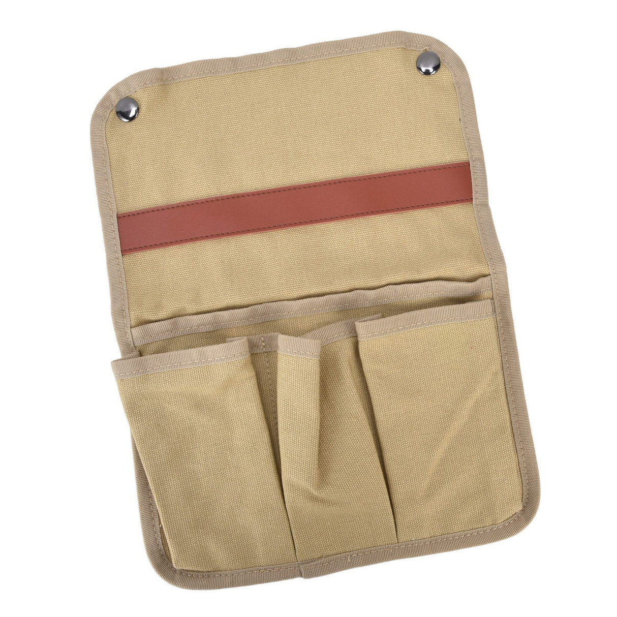 Camping Chair Armrest Storage Bag Large Capacity Multiple Pockets Portable Chair Hanging Storage Bag for Outdoor BeachKhaki