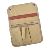 Camping Chair Armrest Storage Bag Large Capacity Multiple Pockets Portable Chair Hanging Storage Bag for Outdoor BeachKhaki