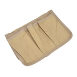 Camping Chair Armrest Storage Bag Large Capacity Multiple Pockets Portable Chair Hanging Storage Bag for Outdoor BeachKhaki - Top-Down View