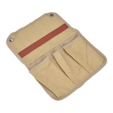 Camping Chair Armrest Storage Bag Large Capacity Multiple Pockets Portable Chair Hanging Storage Bag for Outdoor BeachKhaki - 45-Degree Angle