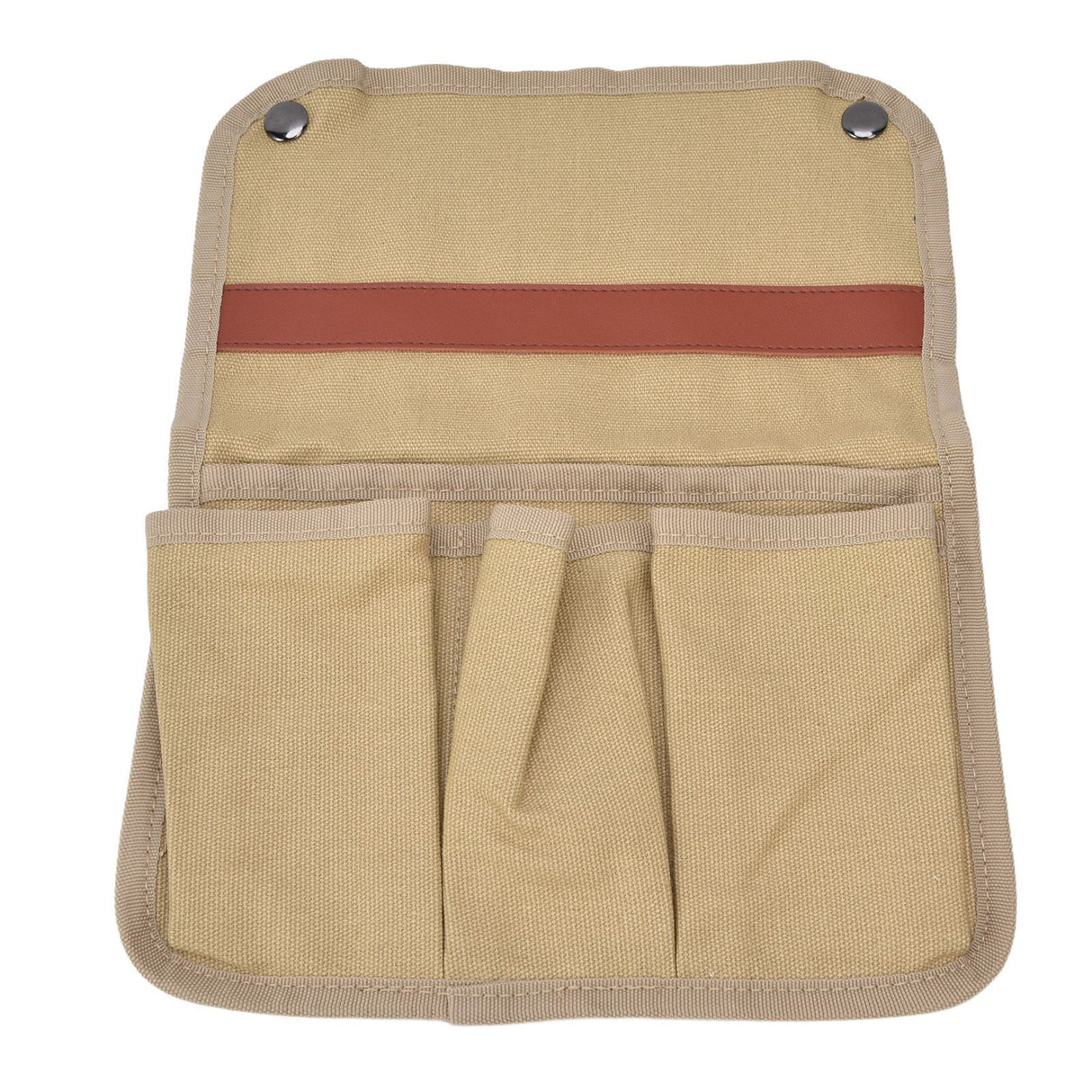 Camping Chair Armrest Storage Bag Large Capacity Multiple Pockets Portable Chair Hanging Storage Bag for Outdoor BeachKhaki