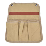 Camping Chair Armrest Storage Bag Large Capacity Multiple Pockets Portable Chair Hanging Storage Bag for Outdoor BeachKhaki - Extra Image