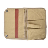 Camping Chair Armrest Storage Bag Large Capacity Multiple Pockets Portable Chair Hanging Storage Bag for Outdoor BeachKhaki