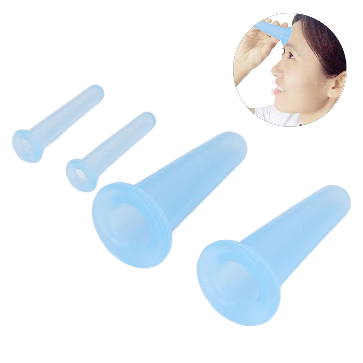 4PCS Cupping Device Silicone Vacuum Suction Massage Cup Health Care Cupping for Household
