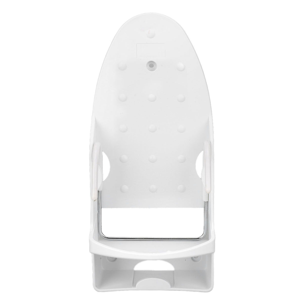 Electric Iron Holder Heat Resistant 2 in 1 Wall Mounted Iron Board Rack with Hook for Home BathroomWhite