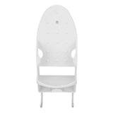 Electric Iron Holder Heat Resistant 2 in 1 Wall Mounted Iron Board Rack with Hook for Home BathroomWhite