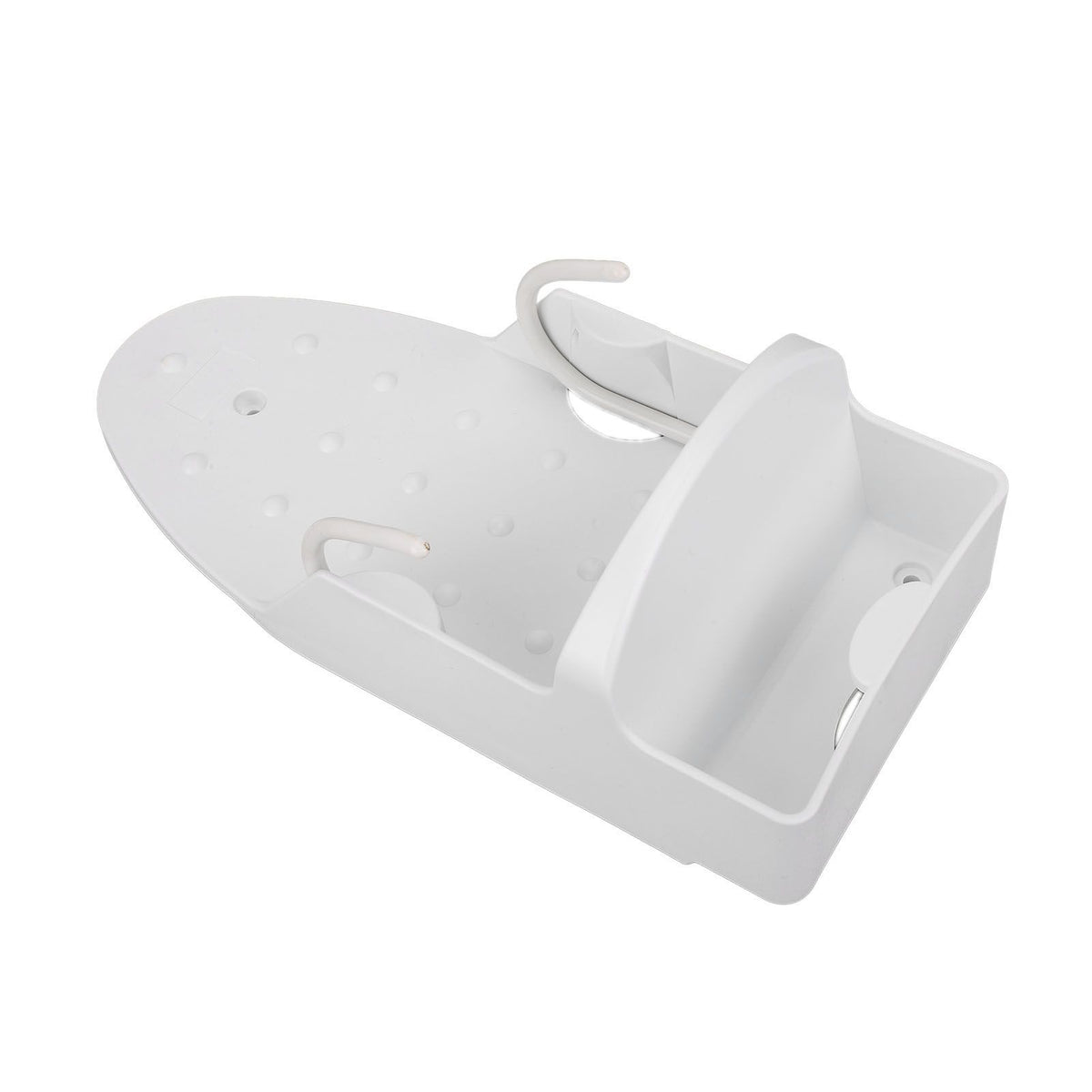 Electric Iron Holder Heat Resistant 2 in 1 Wall Mounted Iron Board Rack with Hook for Home BathroomWhite