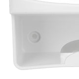 Electric Iron Holder Heat Resistant 2 in 1 Wall Mounted Iron Board Rack with Hook for Home BathroomWhite