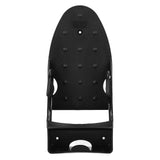 Electric Iron Holder Heat Resistant 2 in 1 Wall Mounted Iron Board Rack with Hook for Home BathroomBlack