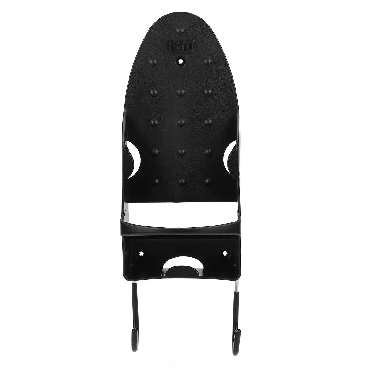 Electric Iron Holder Heat Resistant 2 in 1 Wall Mounted Iron Board Rack with Hook for Home BathroomBlack