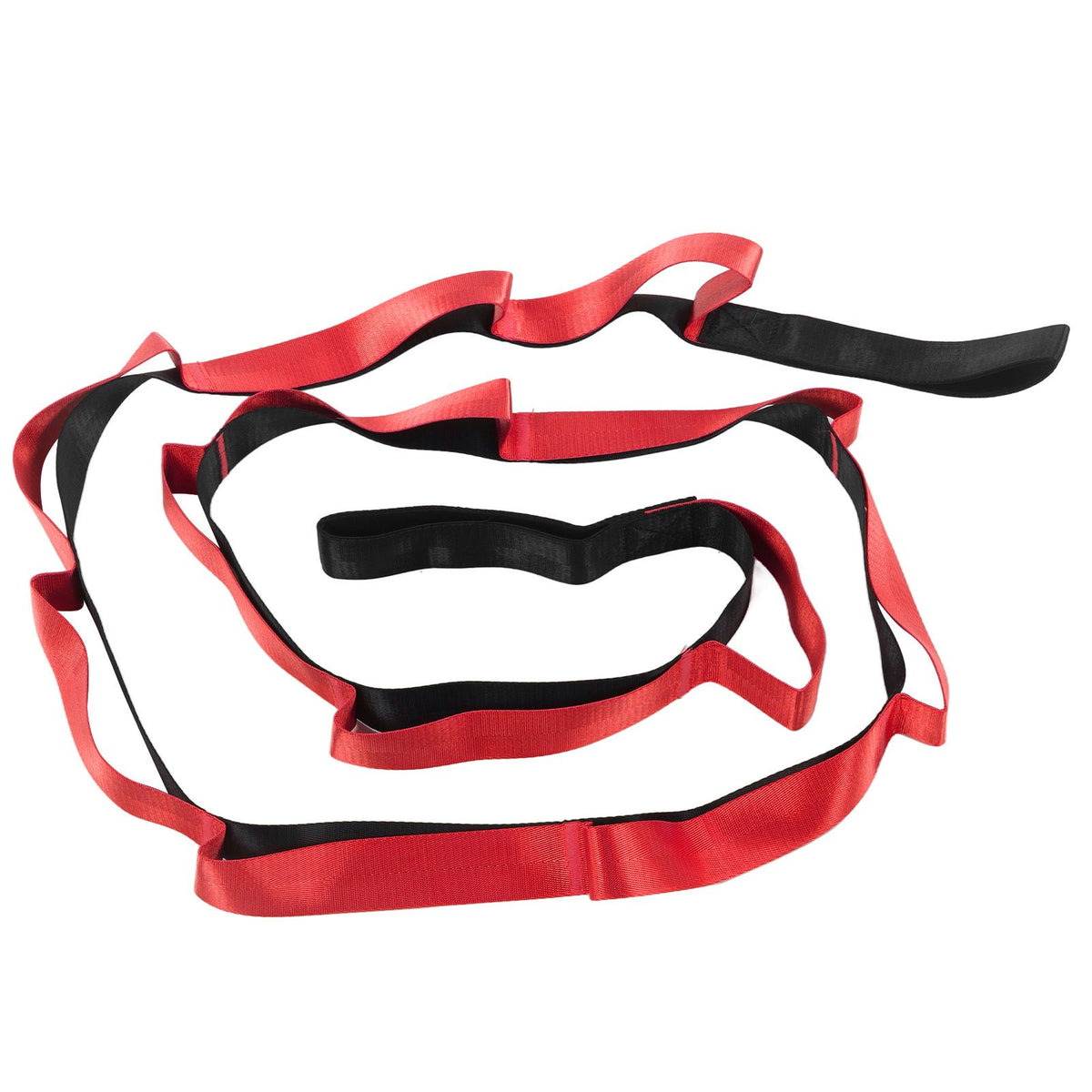 Stretch Strap Yoga Nylon Elastic Band Exercise Equipment for Home Workout Flexibility PilatesRed
