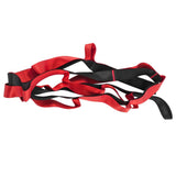 Stretch Strap Yoga Nylon Elastic Band Exercise Equipment for Home Workout Flexibility PilatesRed - Side View