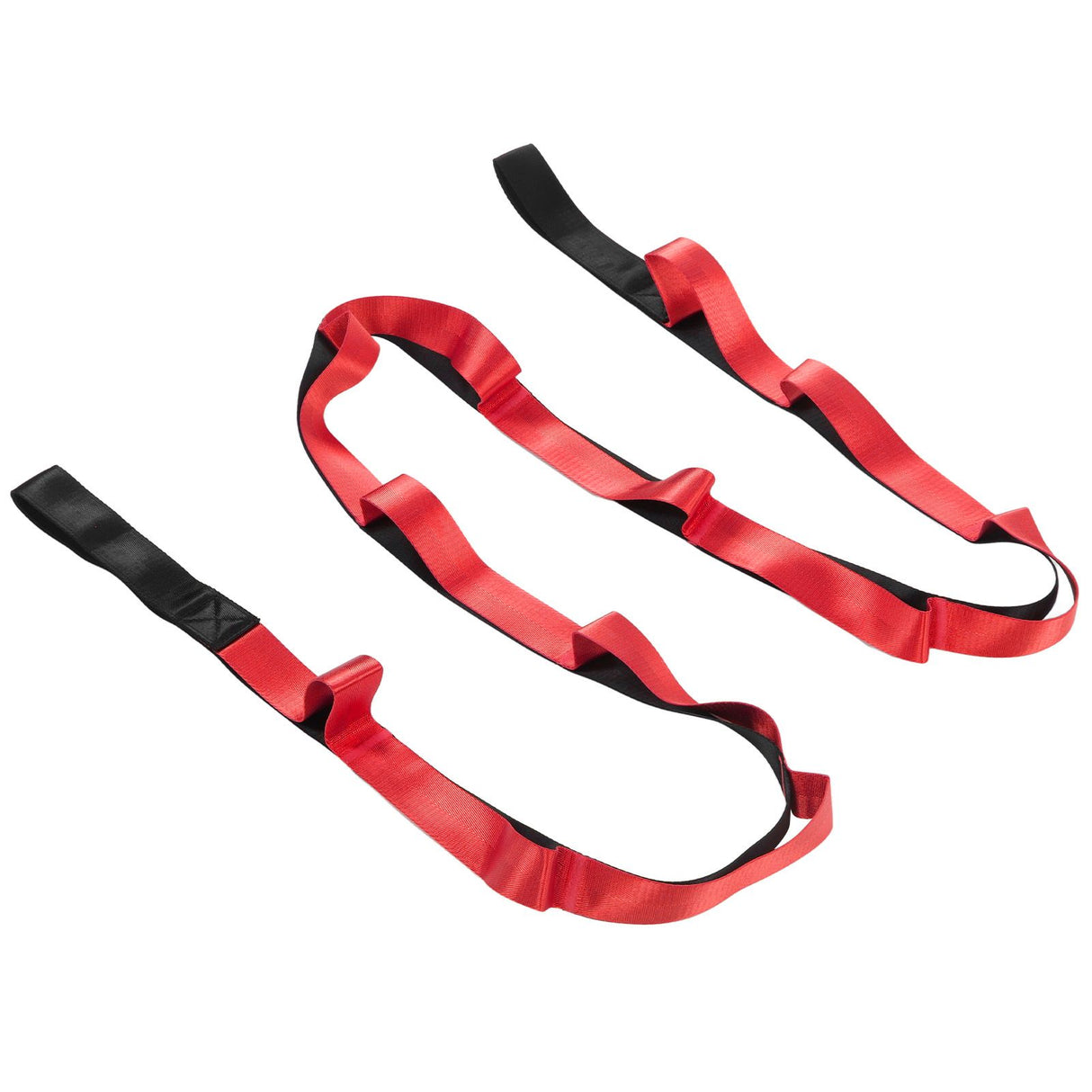 Stretch Strap Yoga Nylon Elastic Band Exercise Equipment for Home Workout Flexibility PilatesRed