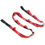 Stretch Strap Yoga Nylon Elastic Band Exercise Equipment for Home Workout Flexibility PilatesRed