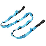 Stretch Strap Yoga Nylon Elastic Band Exercise Equipment for Home Workout Flexibility PilatesBlue - Rear View