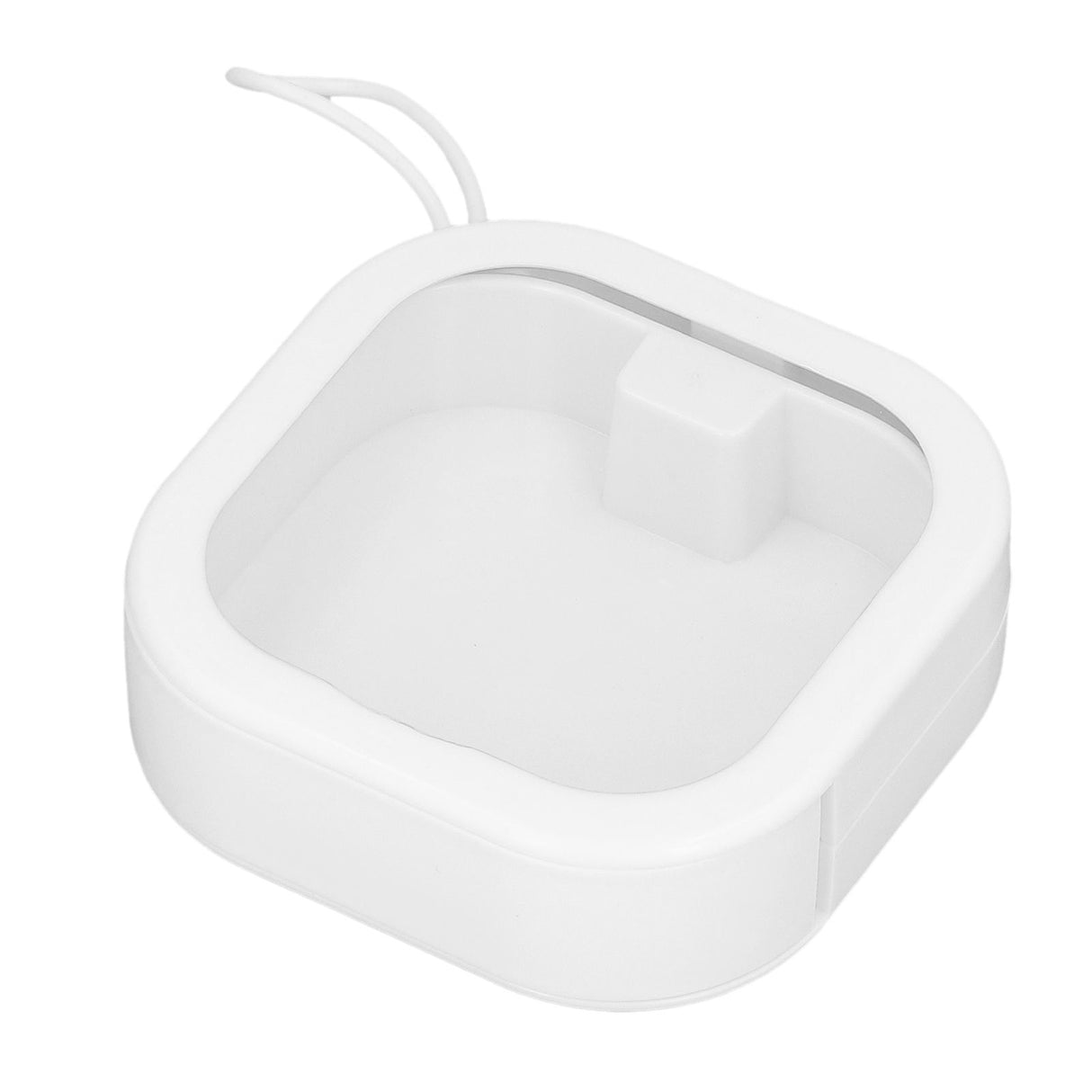 Clear Small Containers ABS TPE Transparent Drawer Organizers with Push Switch for BeadsWhite