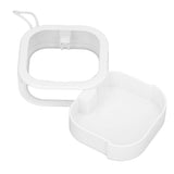 Clear Small Containers ABS TPE Transparent Drawer Organizers with Push Switch for BeadsWhite - Low Angle