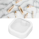 Clear Small Containers ABS TPE Transparent Drawer Organizers with Push Switch for BeadsWhite - Extra Image