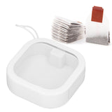 Clear Small Containers ABS TPE Transparent Drawer Organizers with Push Switch for BeadsWhite