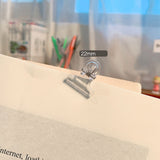 Plastic Bulldog Clips Small Cute Sturdy Durable Portable Light Weight Wide Application Bulldog Clips for Note Photo Book22mm/0.9in - Front View