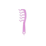 Z Shape Hair Comb Plastic Portable Detangling Combs Hair Styling Tool for Beauty SalonPurple