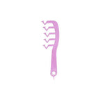 Z Shape Hair Comb Plastic Portable Detangling Combs Hair Styling Tool for Beauty SalonPurple