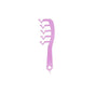 Z Shape Hair Comb Plastic Portable Detangling Combs Hair Styling Tool for Beauty SalonPurple