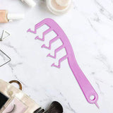 Z Shape Hair Comb Plastic Portable Detangling Combs Hair Styling Tool for Beauty SalonPurple