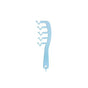 Z Shape Hair Comb Plastic Portable Detangling Combs Hair Styling Tool for Beauty SalonBlue
