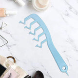 Z Shape Hair Comb Plastic Portable Detangling Combs Hair Styling Tool for Beauty SalonBlue