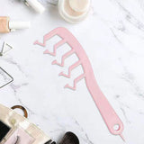 Z Shape Hair Comb Plastic Portable Detangling Combs Hair Styling Tool for Beauty SalonPink