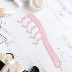Z Shape Hair Comb Plastic Portable Detangling Combs Hair Styling Tool for Beauty SalonPink