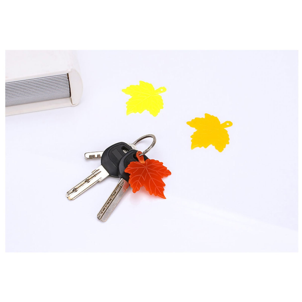 Box Opener Compact Universal Plastic Package Opener for Envelope Express Bag Grocery Bag Cardboard BoxMaple Leaf Style 4.5x5cm / 1.8x2in