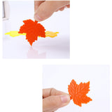 Box Opener Compact Universal Plastic Package Opener for Envelope Express Bag Grocery Bag Cardboard BoxMaple Leaf Style 4.5x5cm / 1.8x2in - Close-Up Angle