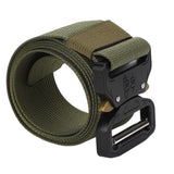 Waist Belt Quick Release Simple Stylish Durable Waterproof Sweatproof Multipurpose Outdoor Tactics BeltGreen - Top-Down View