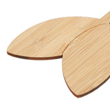 10pcs Plant Labels Bamboo Material Easy Writing 1/8 in Thickness Decorative Garden Markers for GardenerLeaf Shape - Extra Image