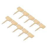 10pcs Plant Labels Bamboo Material Easy Writing 1/8 in Thickness Decorative Garden Markers for GardenerT Shape