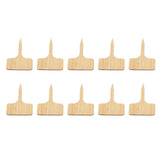 10pcs Plant Labels Bamboo Material Easy Writing 1/8 in Thickness Decorative Garden Markers for GardenerT Shape