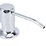 Sink Soap Dispenser Kit with Silicone Tube Stainless Steel Electroplating Sink Liquid Pump Head for Kitchen - Extra Image