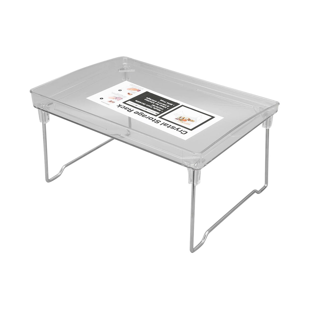 Desk Organizer Rack Stainless Steel Foldable Multifunctional Desktop Storage Shelf for Home