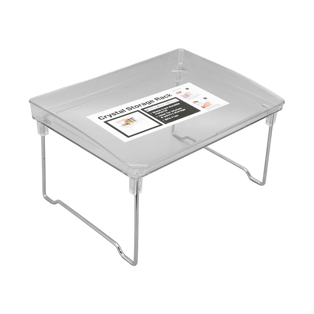 Desk Organizer Rack Stainless Steel Foldable Multifunctional Desktop Storage Shelf for Home