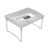 Desk Organizer Rack Stainless Steel Foldable Multifunctional Desktop Storage Shelf for Home - Side View